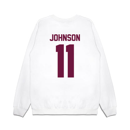 Texas A&M - NCAA Football : Kelshaun Johnson - Vintage Helmet Premium Crewneck Sweatshirt-1