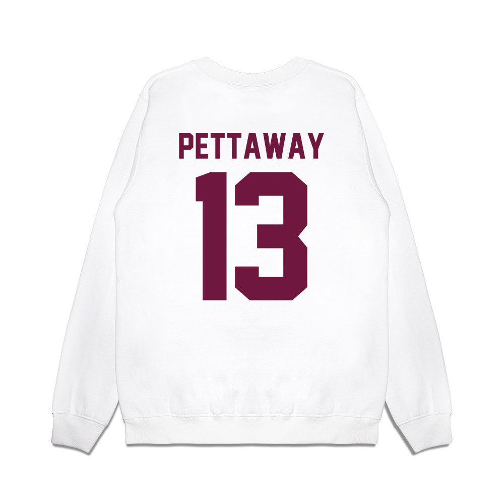 Texas A&M - NCAA Football : Deyjhon Pettaway - Vintage Helmet Premium Crewneck Sweatshirt-1