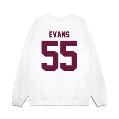 Texas A&M - NCAA Football : Dealyn Evans - Vintage Helmet Premium Crewneck Sweatshirt-1