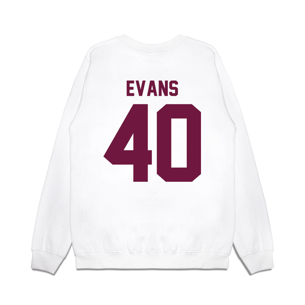 Texas A&M - NCAA Football : Gray Evans - Vintage Helmet Premium Crewneck Sweatshirt-1