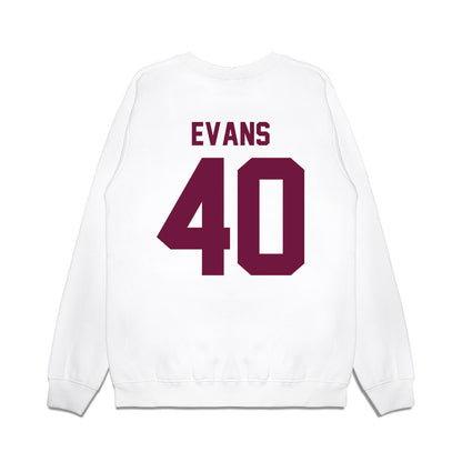 Texas A&M - NCAA Football : Gray Evans - Vintage Helmet Premium Crewneck Sweatshirt-1