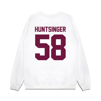 Texas A&M - NCAA Football : William Huntsinger - Vintage Helmet Premium Crewneck Sweatshirt-1