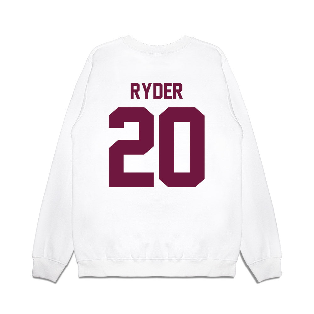 Texas A&M - NCAA Football : Johnny Ryder - Vintage Helmet Premium Crewneck Sweatshirt-1