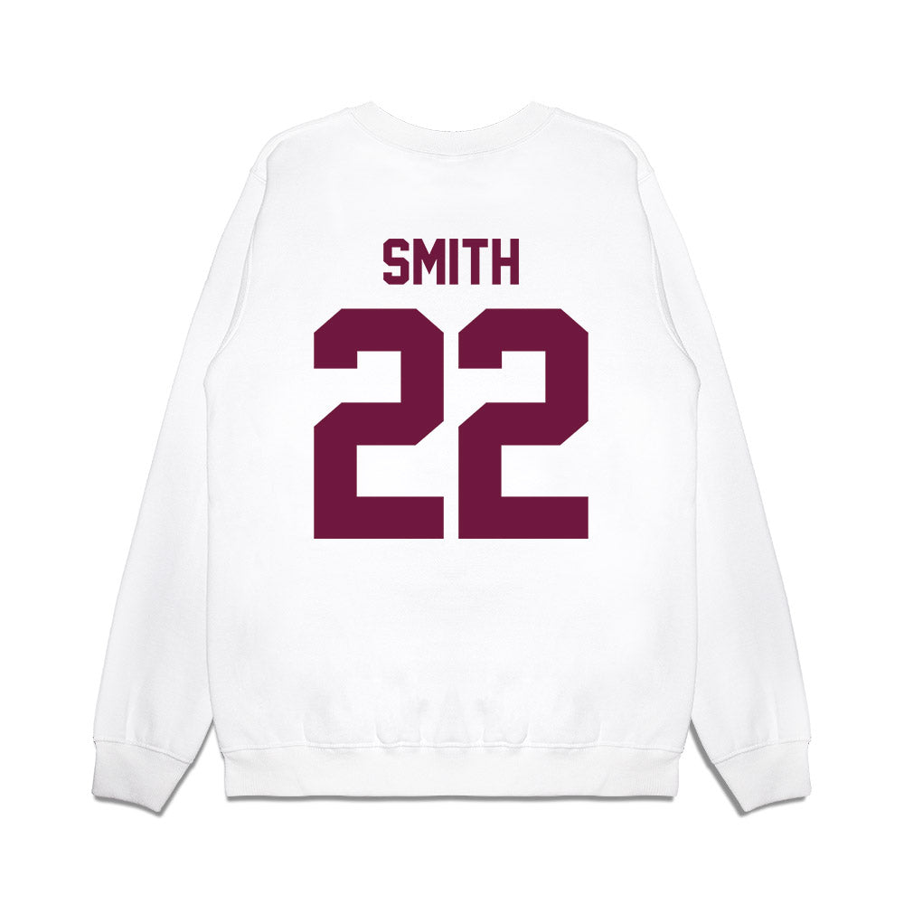 Texas A&M - NCAA Football : EJ Smith - Vintage Helmet Premium Crewneck Sweatshirt-1