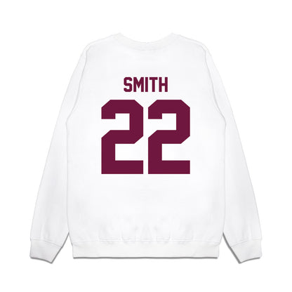 Texas A&M - NCAA Football : EJ Smith - Vintage Helmet Premium Crewneck Sweatshirt-1