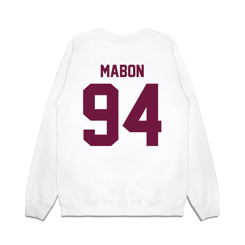 Texas A&M - NCAA Football : Nathan Mabon - Vintage Helmet Premium Crewneck Sweatshirt-1