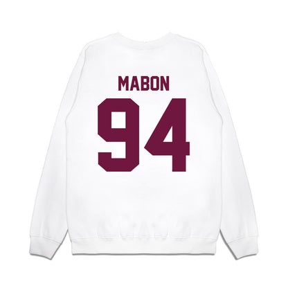 Texas A&M - NCAA Football : Nathan Mabon - Vintage Helmet Premium Crewneck Sweatshirt-1