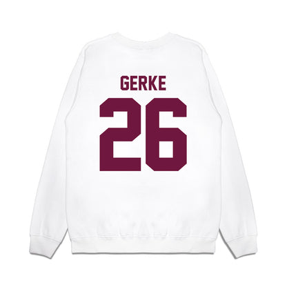 Texas A&M - NCAA Football : Layne Gerke - Vintage Helmet Premium Crewneck Sweatshirt-1