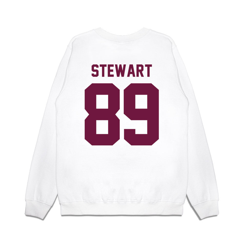 Texas A&M - NCAA Football : Kade Stewart - Vintage Helmet Premium Crewneck Sweatshirt-1
