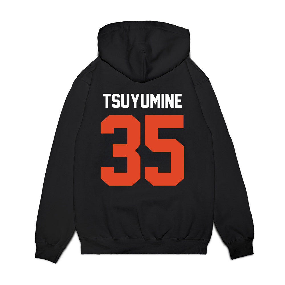 Oregon State - NCAA Football : Tetsuta Tsuyumine - Vintage Helmet Premium Hooded Sweatshirt-1
