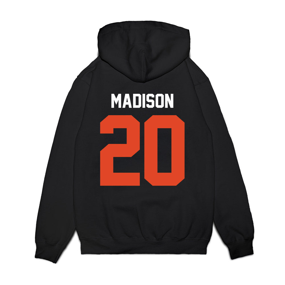 Oregon State - NCAA Football : David Madison - Vintage Helmet Premium Hooded Sweatshirt-1