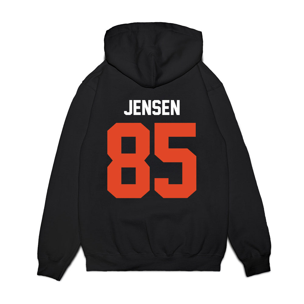 Oregon State - NCAA Football : Cooper Jensen - Vintage Helmet Premium Hooded Sweatshirt-1