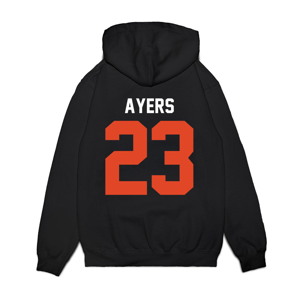 Oregon State - NCAA Football : Exodus Ayers - Vintage Helmet Premium Hooded Sweatshirt-1