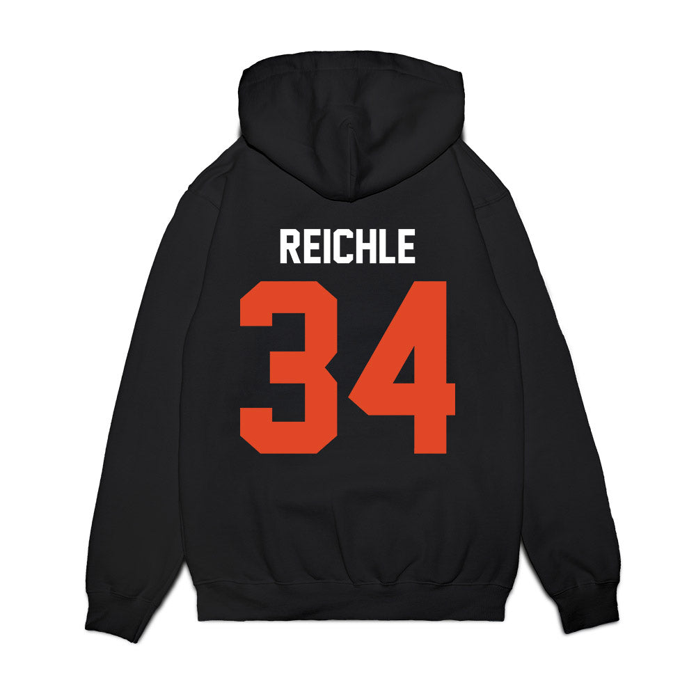 Oregon State - NCAA Football : Jake Reichle - Vintage Helmet Premium Hooded Sweatshirt-1