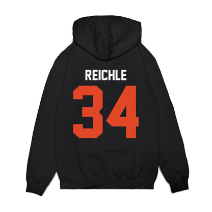 Oregon State - NCAA Football : Jake Reichle - Vintage Helmet Premium Hooded Sweatshirt-1