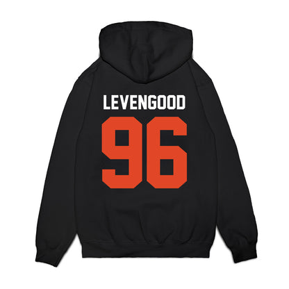 Oregon State - NCAA Football : Luke Levengood - Vintage Helmet Premium Hooded Sweatshirt-1