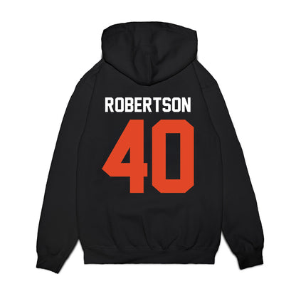 Oregon State - NCAA Football : Jackson Robertson - Vintage Helmet Premium Hooded Sweatshirt-1
