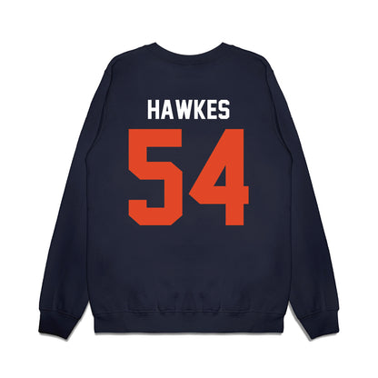 Oregon State - NCAA Football : Adam Hawkes - Vintage Helmet Premium Crewneck Sweatshirt-1