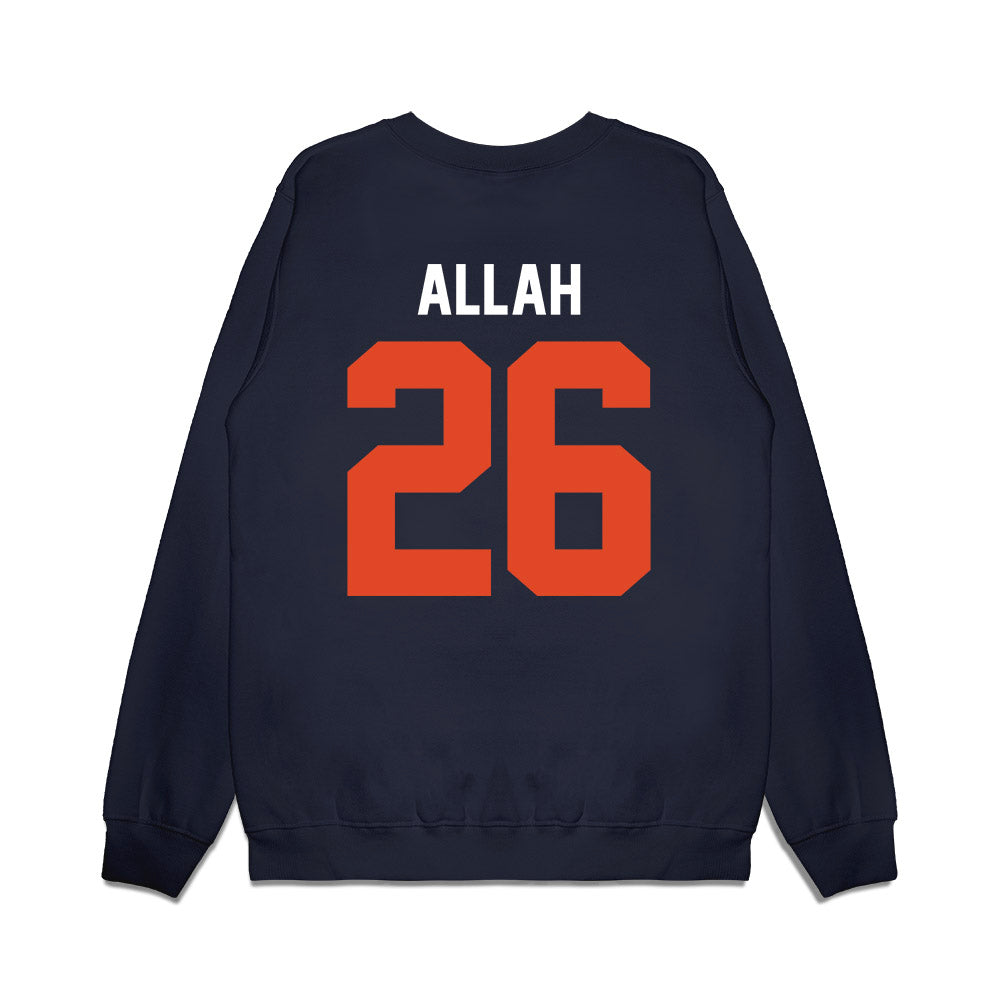 Oregon State - NCAA Football : Salahadin Allah - Vintage Helmet Premium Crewneck Sweatshirt-1