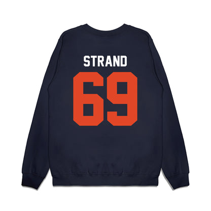 Oregon State - NCAA Football : Jacob Strand - Vintage Helmet Premium Crewneck Sweatshirt-1