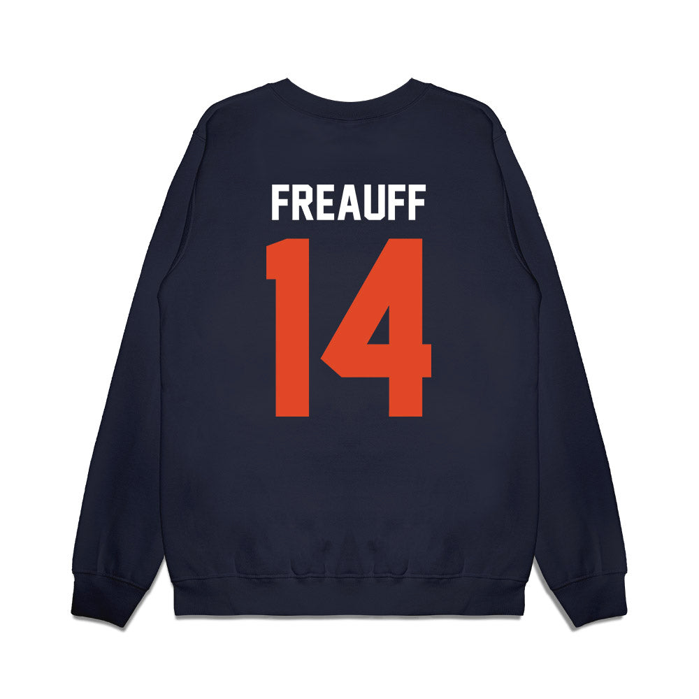 Oregon State - NCAA Football : Eddie Freauff - Vintage Helmet Premium Crewneck Sweatshirt-1