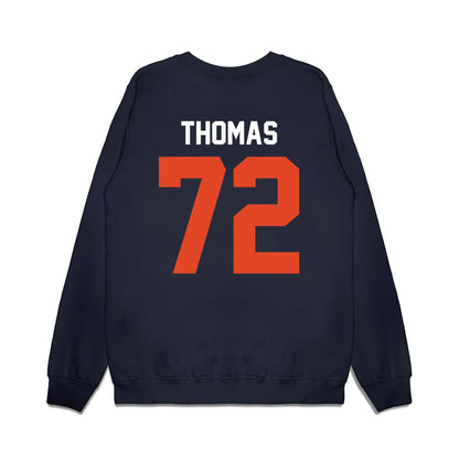 Oregon State - NCAA Football : Noah Thomas - Vintage Helmet Premium Crewneck Sweatshirt-1