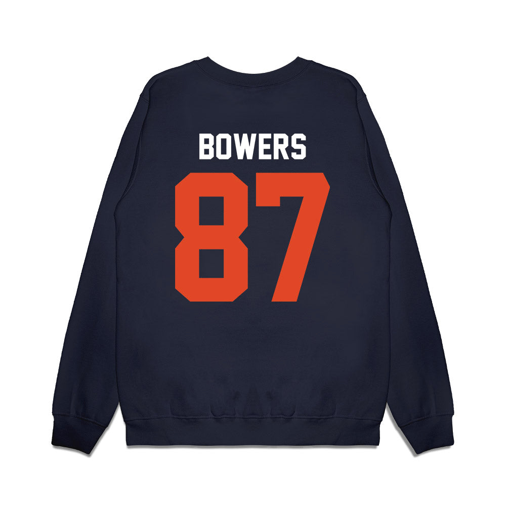 Oregon State - NCAA Football : Jackson Bowers - Vintage Helmet Premium Crewneck Sweatshirt-1
