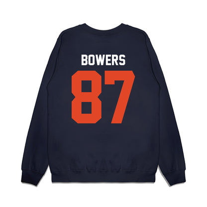 Oregon State - NCAA Football : Jackson Bowers - Vintage Helmet Premium Crewneck Sweatshirt-1