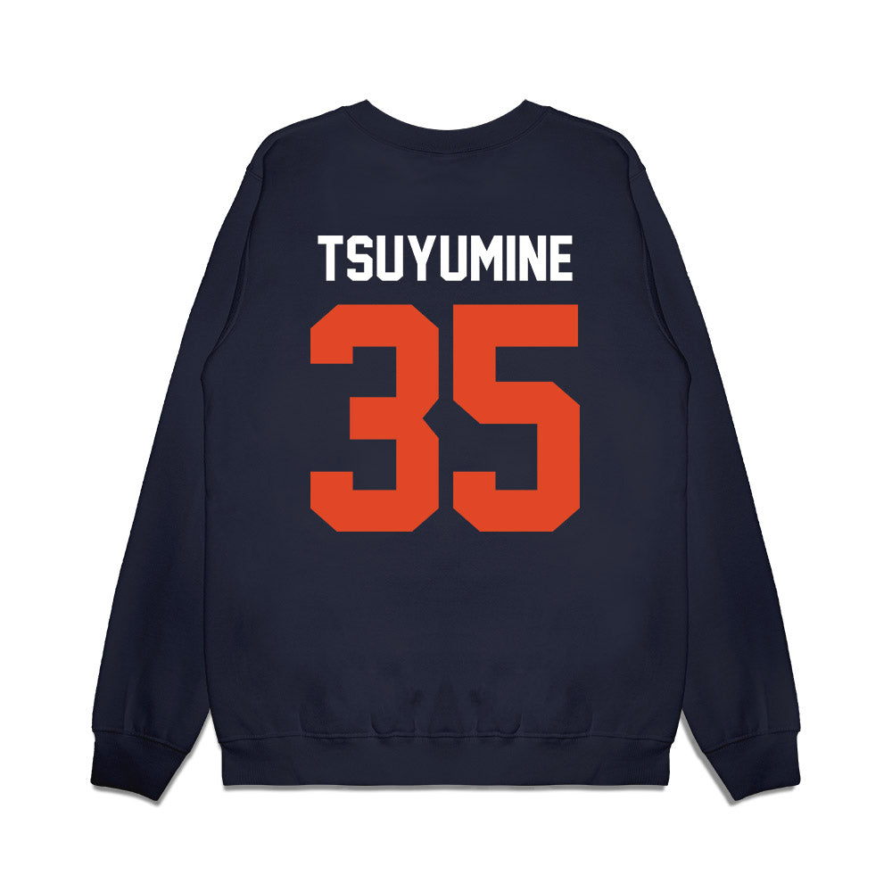 Oregon State - NCAA Football : Tetsuta Tsuyumine - Vintage Helmet Premium Crewneck Sweatshirt-1