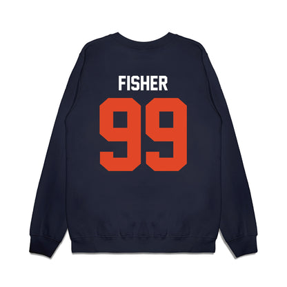Oregon State - NCAA Football : Niklas Fisher - Vintage Helmet Premium Crewneck Sweatshirt-1