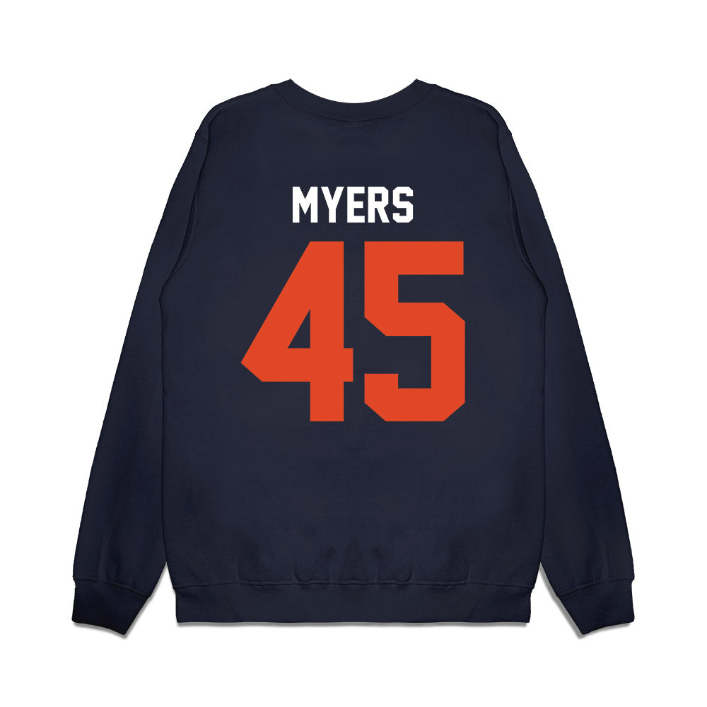 Oregon State - NCAA Football : Jesse Myers - Vintage Helmet Premium Crewneck Sweatshirt-1