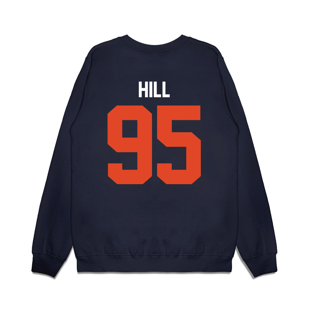 Oregon State - NCAA Football : Tygee Hill - Vintage Helmet Premium Crewneck Sweatshirt-1