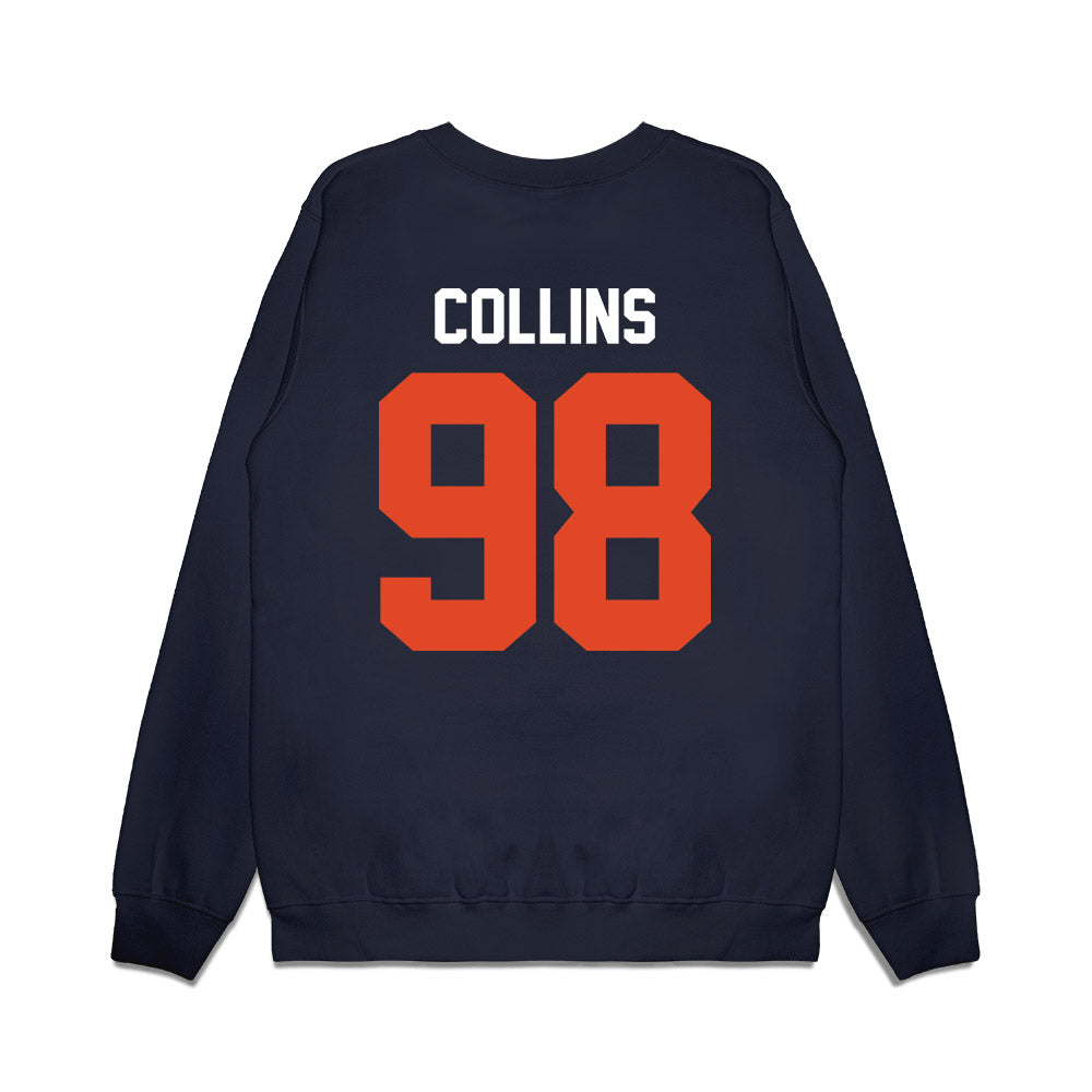 Oregon State - NCAA Football : Thomas Collins - Vintage Helmet Premium Crewneck Sweatshirt-1