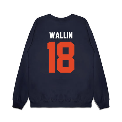 Oregon State - NCAA Football : Kai Wallin - Vintage Helmet Premium Crewneck Sweatshirt-1