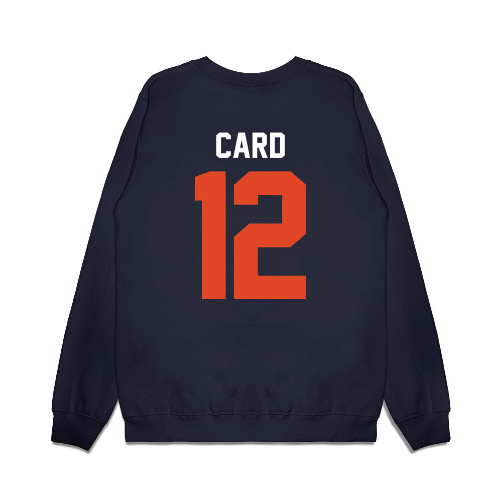 Oregon State - NCAA Football : Zachary Card - Vintage Helmet Premium Crewneck Sweatshirt-1