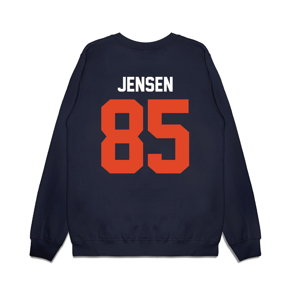 Oregon State - NCAA Football : Cooper Jensen - Vintage Helmet Premium Crewneck Sweatshirt-1