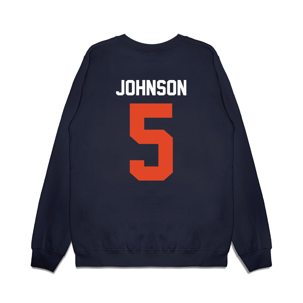 Oregon State - NCAA Football : Gabarri Johnson - Vintage Helmet Premium Crewneck Sweatshirt-1