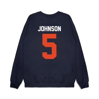 Oregon State - NCAA Football : Gabarri Johnson - Vintage Helmet Premium Crewneck Sweatshirt-1