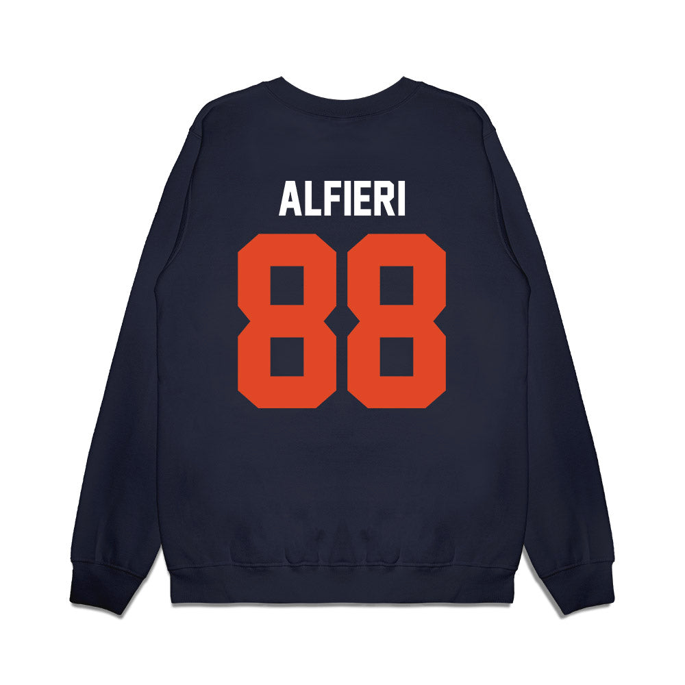 Oregon State - NCAA Football : Andy Alfieri - Vintage Helmet Premium Crewneck Sweatshirt-1