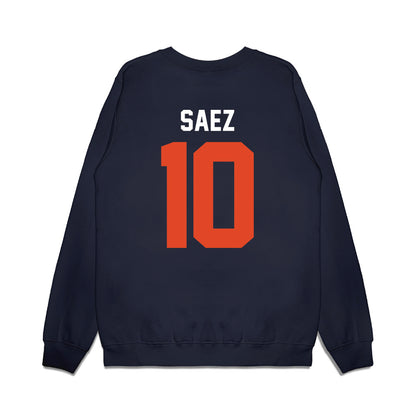 Oregon State - NCAA Football : Zakaih Saez - Vintage Helmet Premium Crewneck Sweatshirt-1