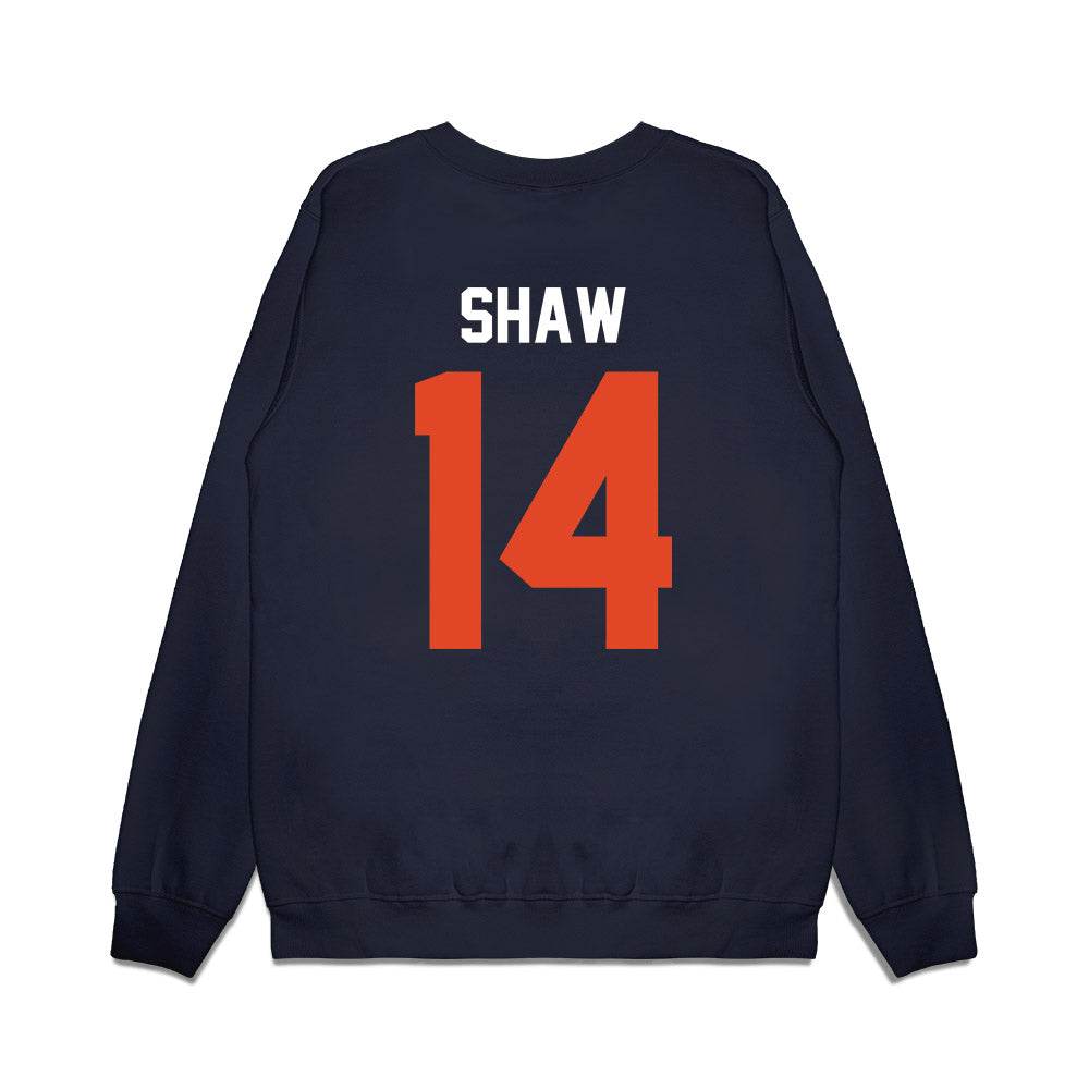 Oregon State - NCAA Football : Kord Shaw - Vintage Helmet Premium Crewneck Sweatshirt-1