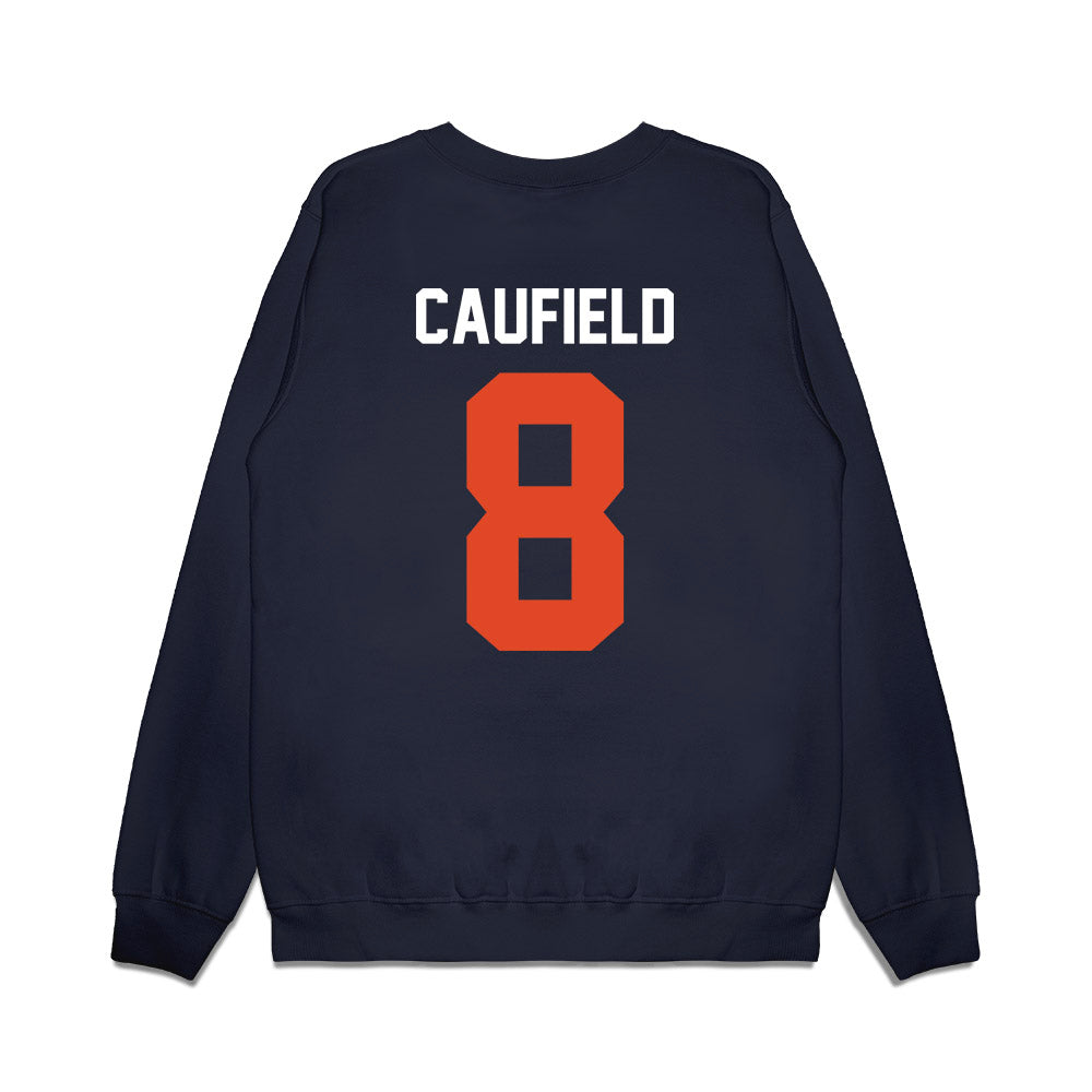 Oregon State - NCAA Football : Bryce Caufield - Vintage Helmet Premium Crewneck Sweatshirt-1