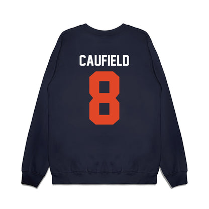 Oregon State - NCAA Football : Bryce Caufield - Vintage Helmet Premium Crewneck Sweatshirt-1