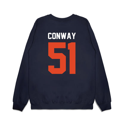 Oregon State - NCAA Football : Maddox Conway - Vintage Helmet Premium Crewneck Sweatshirt-1