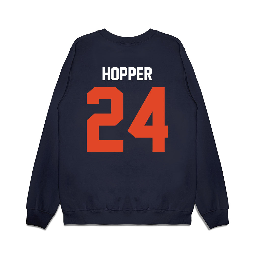Oregon State - NCAA Football : Tyjai Hopper - Vintage Helmet Premium Crewneck Sweatshirt-1
