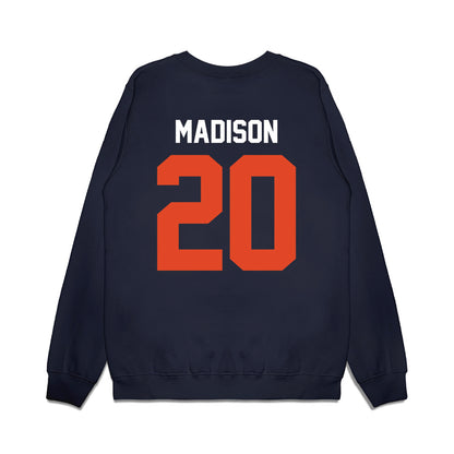 Oregon State - NCAA Football : David Madison - Vintage Helmet Premium Crewneck Sweatshirt-1