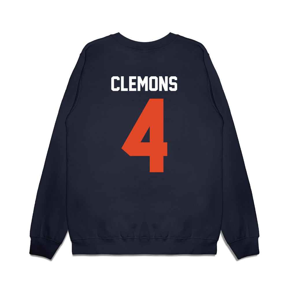 Oregon State - NCAA Football : Darrius Clemons - Vintage Helmet Premium Crewneck Sweatshirt-1