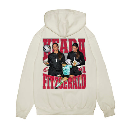 WSU - NCAA Women's Soccer : KEARA FITZGERALD - Collage Premium Hooded Sweatshirt-1