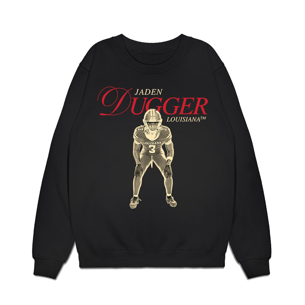 Louisiana - NCAA Football : Jaden Dugger - Legacy Premium Crewneck Sweatshirt-0