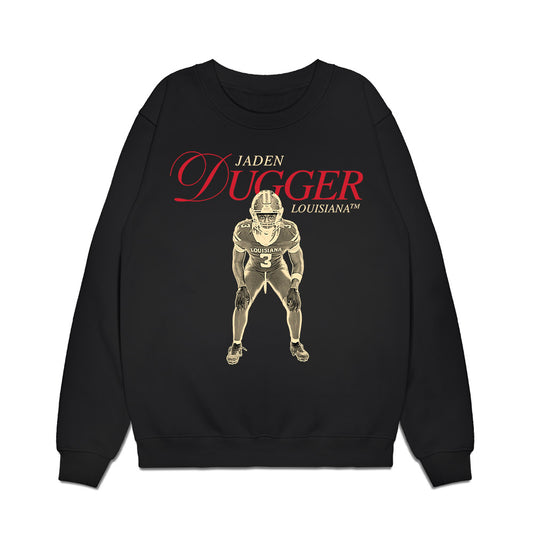 Louisiana - NCAA Football : Jaden Dugger - Legacy Premium Crewneck Sweatshirt-0